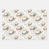 Cowboy Petten Westerne Turquoise sieraden Inpakpapier Vel (Voorkant 2)