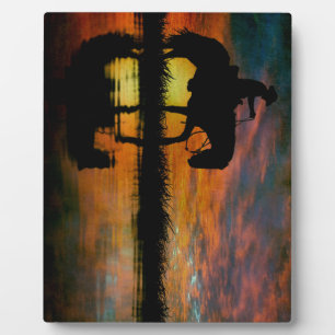 Cowboy Plaque Fotoplaat