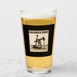 Cowboy Pomp Jack Rodeo Ontwerp, Western Olieveld Glas
