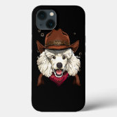 Cowboy Poodle Western Rodeo Cowboy Pet en Bandana Case-Mate iPhone Case (Achterkant)