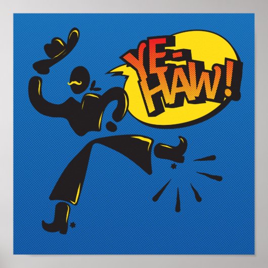 Cowboy pop art - primary poster (Voorkant)