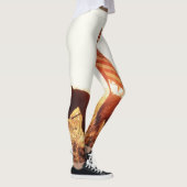 Cowboy Portret USA Vlag Thema. Leggings (Rechts)