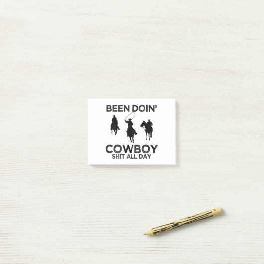 cowboy post-it® notes (Op bureau)