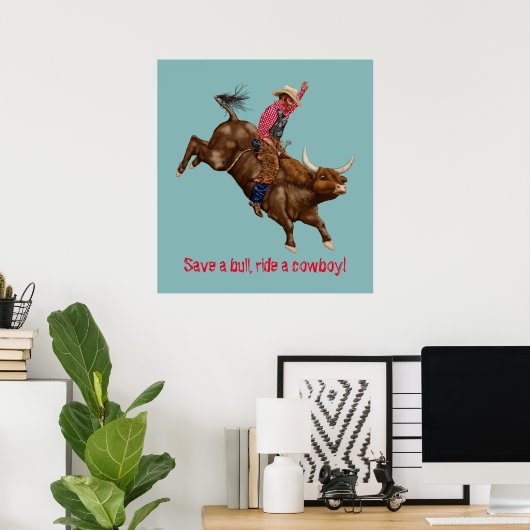 cowboy poster (Thuiskantoor)