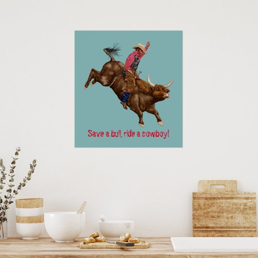  cowboy poster (Keuken)
