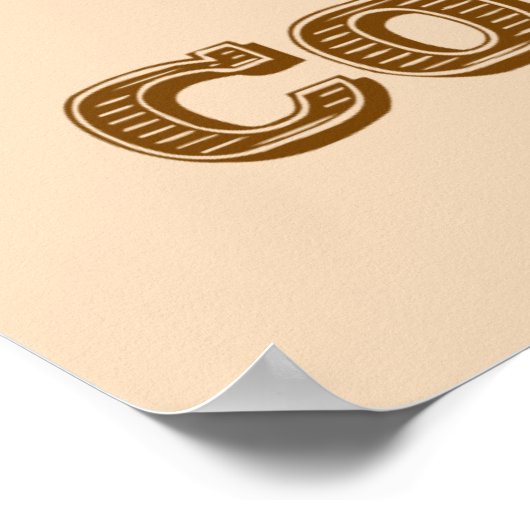 Cowboy Poster - verander de kleuren! (Hoek)