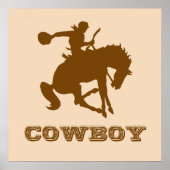 Cowboy Poster - verander de kleuren! (Voorkant)