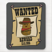 Cowboy Potato Gezocht Poster Muismat (Voorkant)