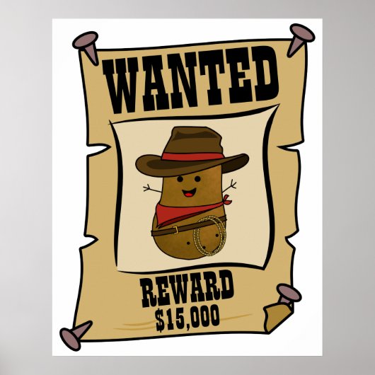 Cowboy Potato Gezochte Poster (Voorkant)