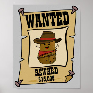 Cowboy Potato Gezochte Poster