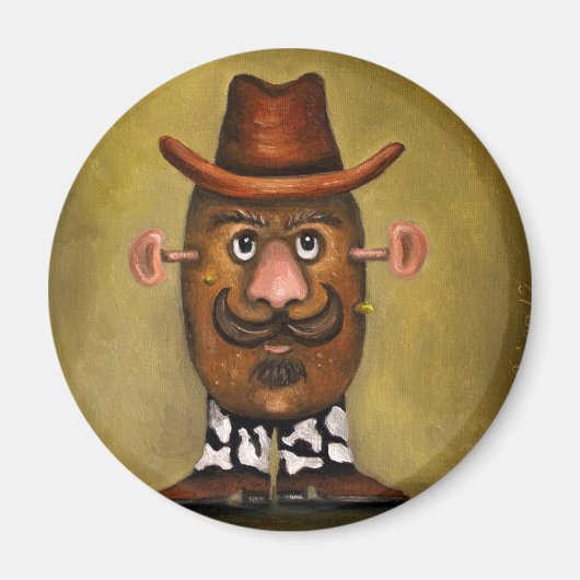 Cowboy Potato Magneet (Voorkant)