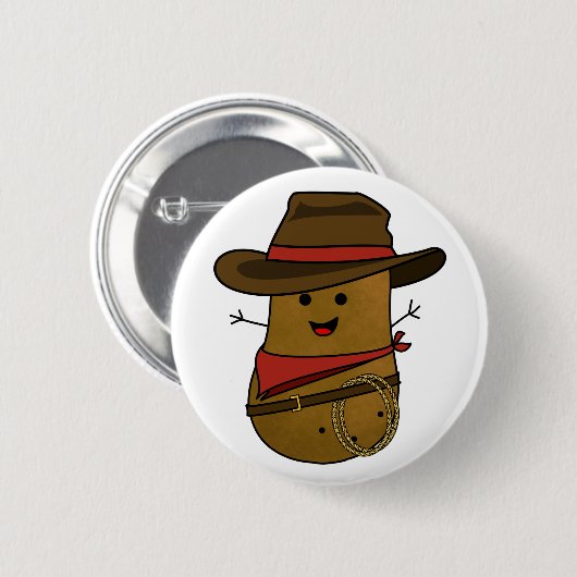 Cowboy Potato Ronde Button 5,7 Cm (Voorkant /achterkant)