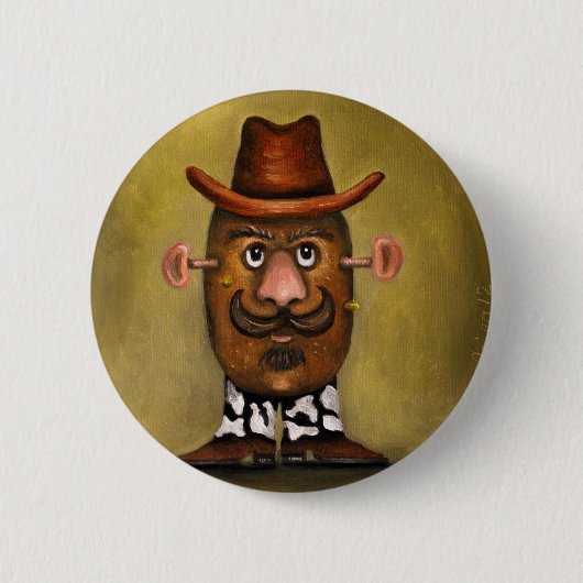 Cowboy Potato Ronde Button 5,7 Cm (Voorkant)