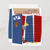 Cowboy Potluck Party Kaart (Voorkant / Achterkant)