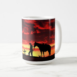 Cowboy Prayer Coffee Mok