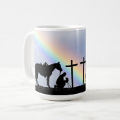 Cowboy Prayer Coffee Mok (Voorkant links)