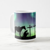 Cowboy Prayer Coffee Mok (Voorkant links)