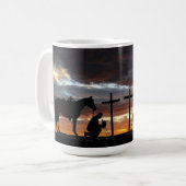 Cowboy Prayer Coffee Mok (Voorkant links)
