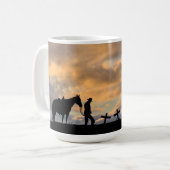 Cowboy Prayer Coffee Mok (Voorkant links)