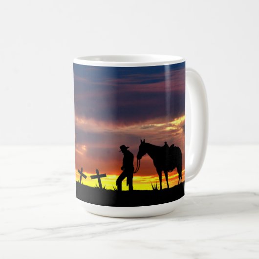 Cowboy Prayer Coffee Mok (Voorkant rechts)