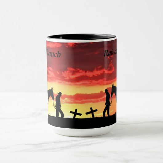 Cowboy Prayer Coffee Mug Mok (Midden)