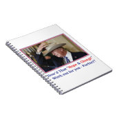 Cowboy President Trump Notitieboek (Rechterzijde)