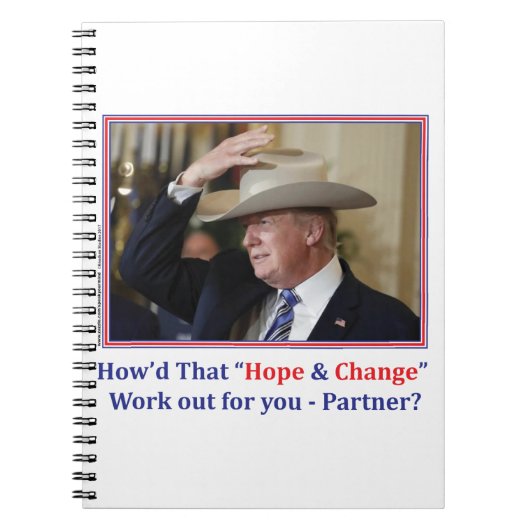 Cowboy President Trump Notitieboek (Voorkant)