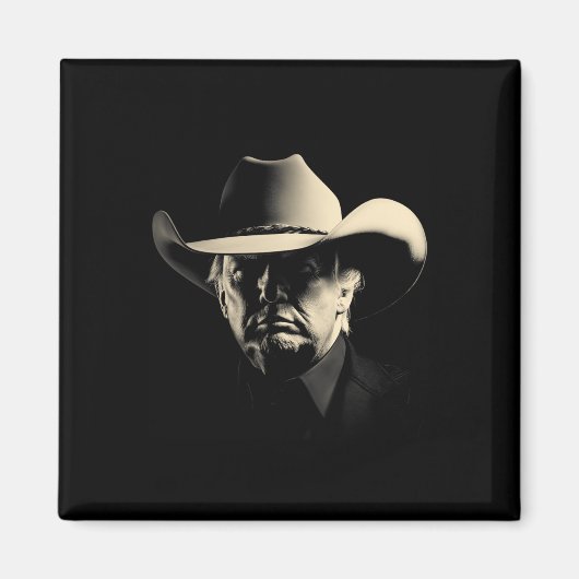 Cowboy Presidenten Magneet (Voorkant)