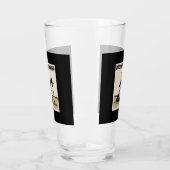 Cowboy Pump Jack Rodeo Design, Western Olieveld Glas (Links)