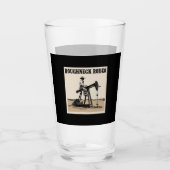 Cowboy Pump Jack Rodeo Design, Western Olieveld Glas (Voorkant)