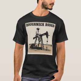 Cowboy Pump Jack Rodeo T-shirt, Western olieveld T-shirt