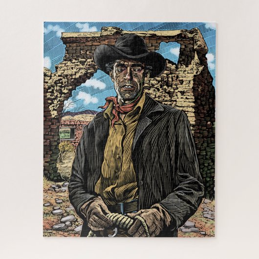 Cowboy Puzzle Legpuzzel (Verticaal)