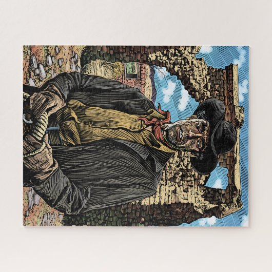 Cowboy Puzzle Legpuzzel (Horizontaal)