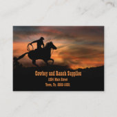 Cowboy Ranch Horse Tack Fencing Visitekaartje (Voorkant)