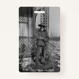 Cowboy Rancher of Canadese Outlaw van het Oude Wes Badge