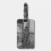 Cowboy Rancher of Canadese Outlaw van het Oude Wes Bagagelabel (Achterkant verticaal)