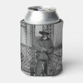 Cowboy Rancher of Canadese Outlaw van het Oude Wes Blikjeskoeler (Blikje Voorkant)