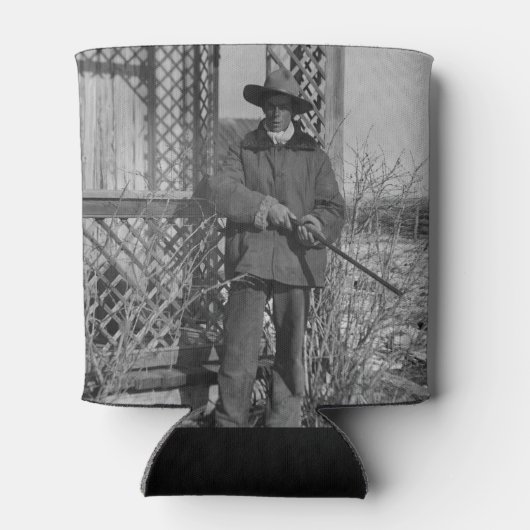 Cowboy Rancher of Canadese Outlaw van het Oude Wes Blikjeskoeler (Achterkant)