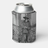 Cowboy Rancher of Canadese Outlaw van het Oude Wes Blikjeskoeler (Blikje Achterkant)