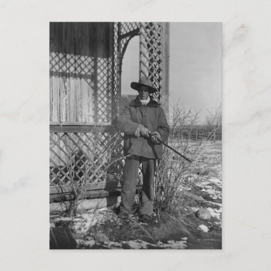 Cowboy Rancher of Canadese Outlaw van het Oude Wes Briefkaart (Voorkant)