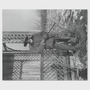 Cowboy Rancher of Canadese Outlaw van het Oude Wes Cadeaupapier