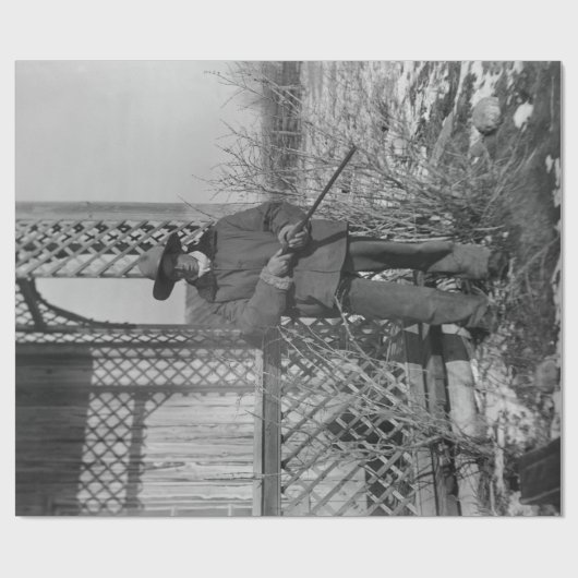 Cowboy Rancher of Canadese Outlaw van het Oude Wes Cadeaupapier (Vlak)