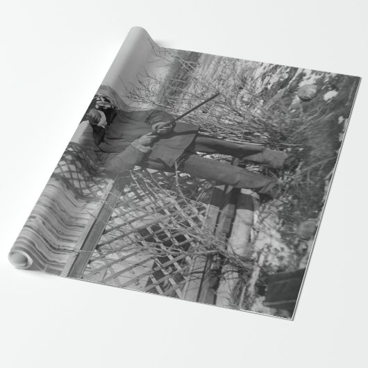 Cowboy Rancher of Canadese Outlaw van het Oude Wes Cadeaupapier (Uitgerold)