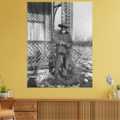 Cowboy Rancher of Canadese Outlaw van het Oude Wes Canvas Afdruk (Insitu (Woonkamer))