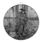 Cowboy Rancher of Canadese Outlaw van het Oude Wes Dartbord (Voorkant)