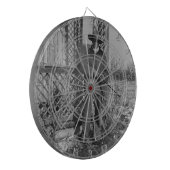 Cowboy Rancher of Canadese Outlaw van het Oude Wes Dartbord (Voorkant Links)