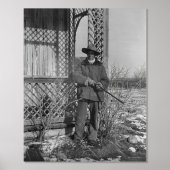 Cowboy Rancher of Canadese Outlaw van het Oude Wes Folie Afdrukken (Voorkant)
