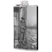 Cowboy Rancher of Canadese Outlaw van het Oude Wes Heupfles (Links)