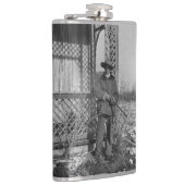 Cowboy Rancher of Canadese Outlaw van het Oude Wes Heupfles (Rechts)