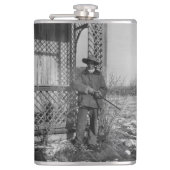 Cowboy Rancher of Canadese Outlaw van het Oude Wes Heupfles (Voorkant)